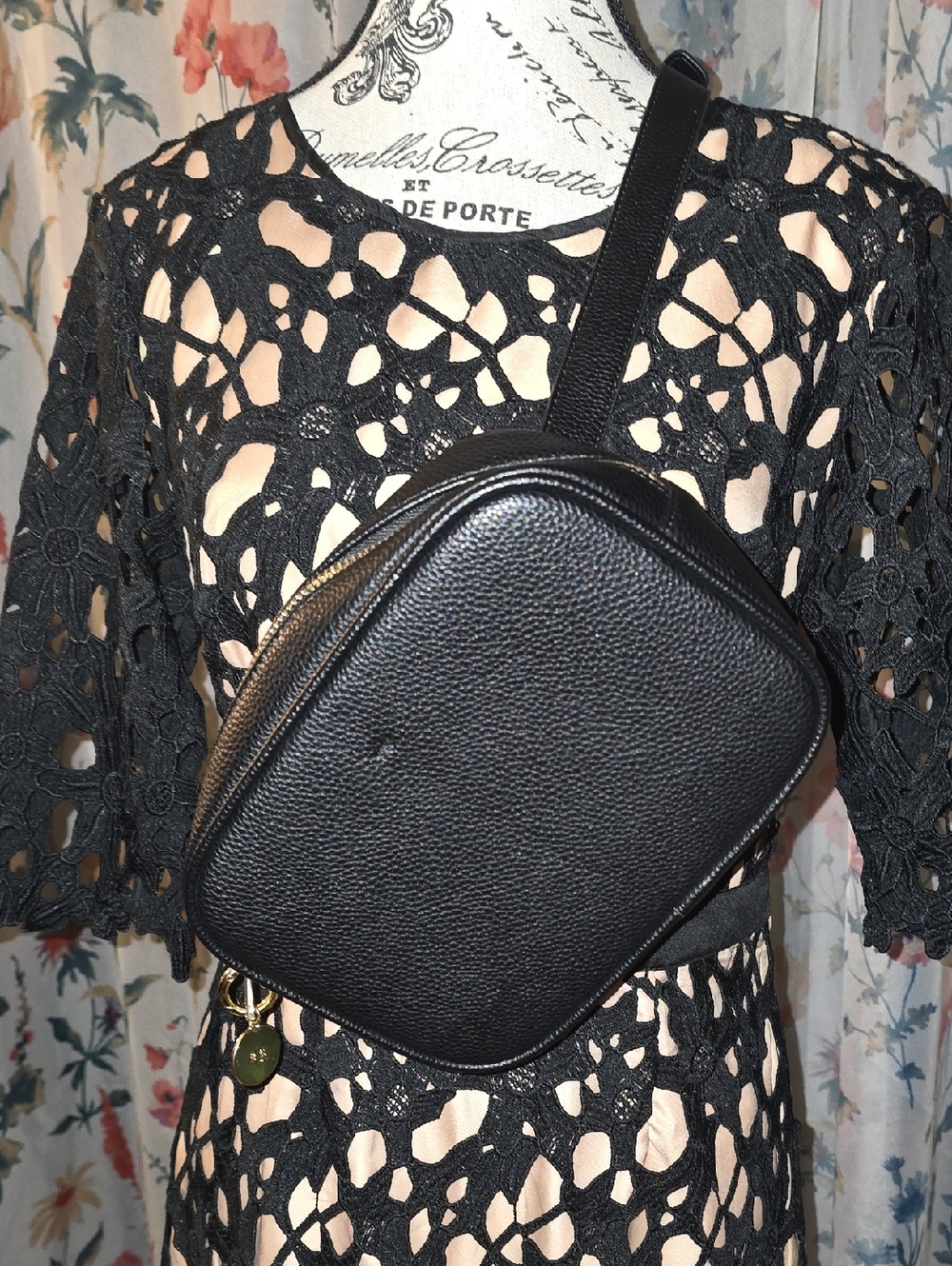 Ela Crossbody  Belt Bag  Pebble With Gold Hardware